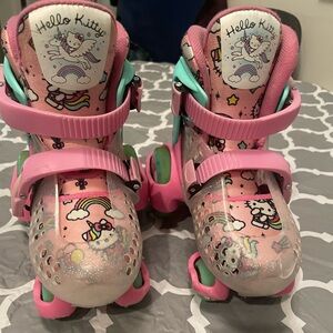 Hello Kitty Roller Derby EZ Roll Adjustable Skates Youth 11-2 Pink Kawaii Fun